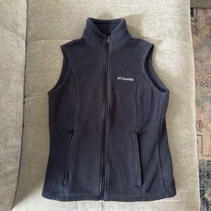 Columbia Black Fleece zip-up vest